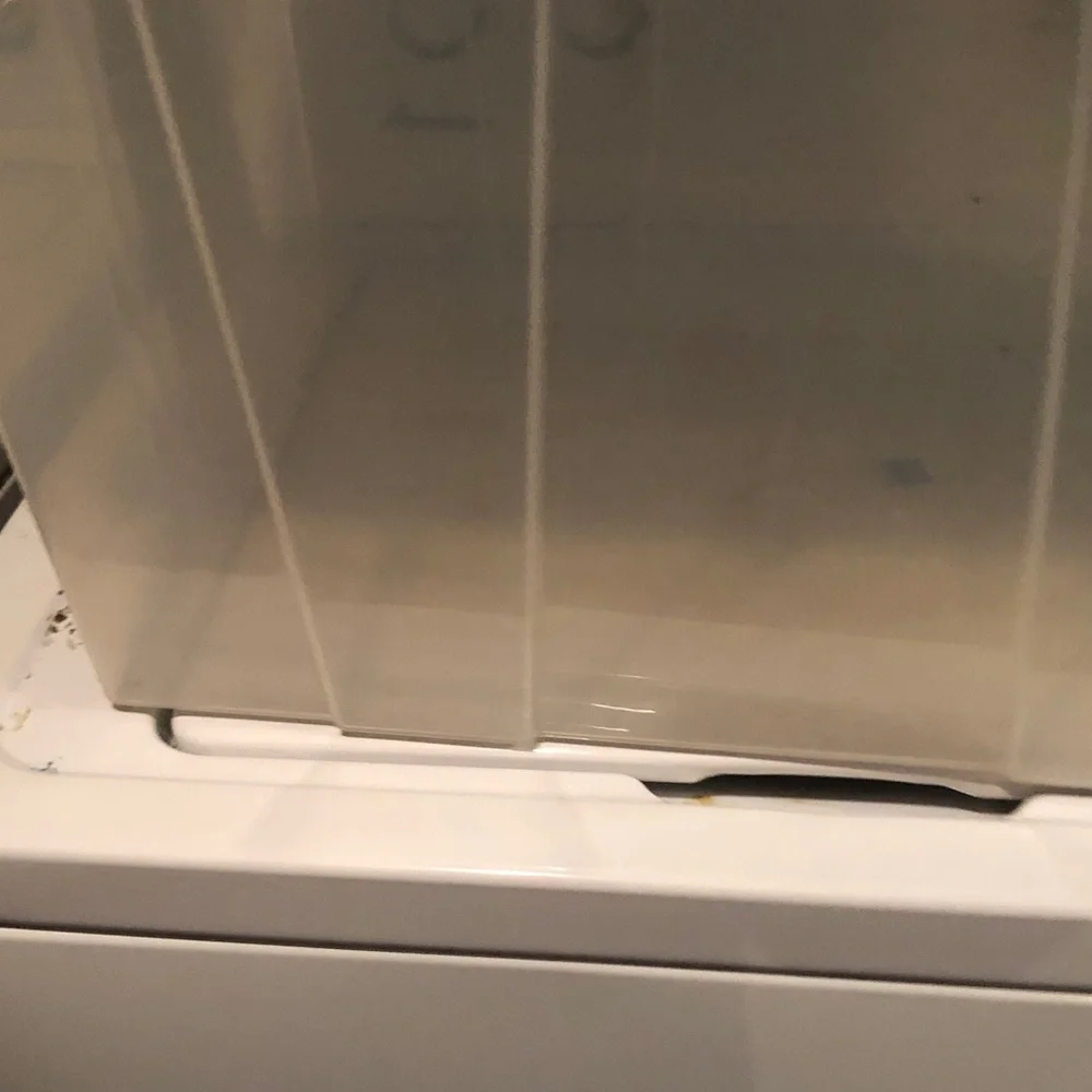 Clear storage bins